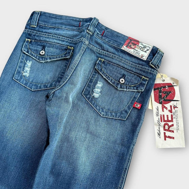 Vintage Y2K-Jeans mit weitem Bein – 32 Zoll