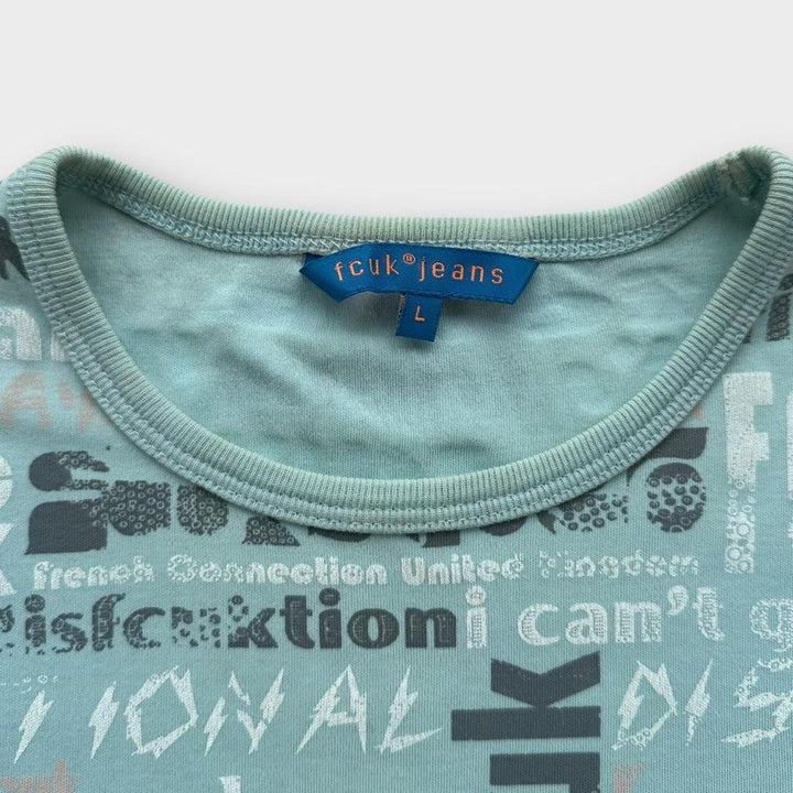Vintage Y2K FCUK T-Shirt – Damen groß