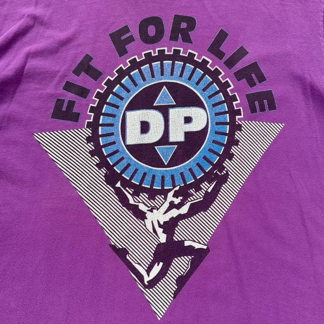 Vintage-Fitness-Grafik-T-Shirt – XXL