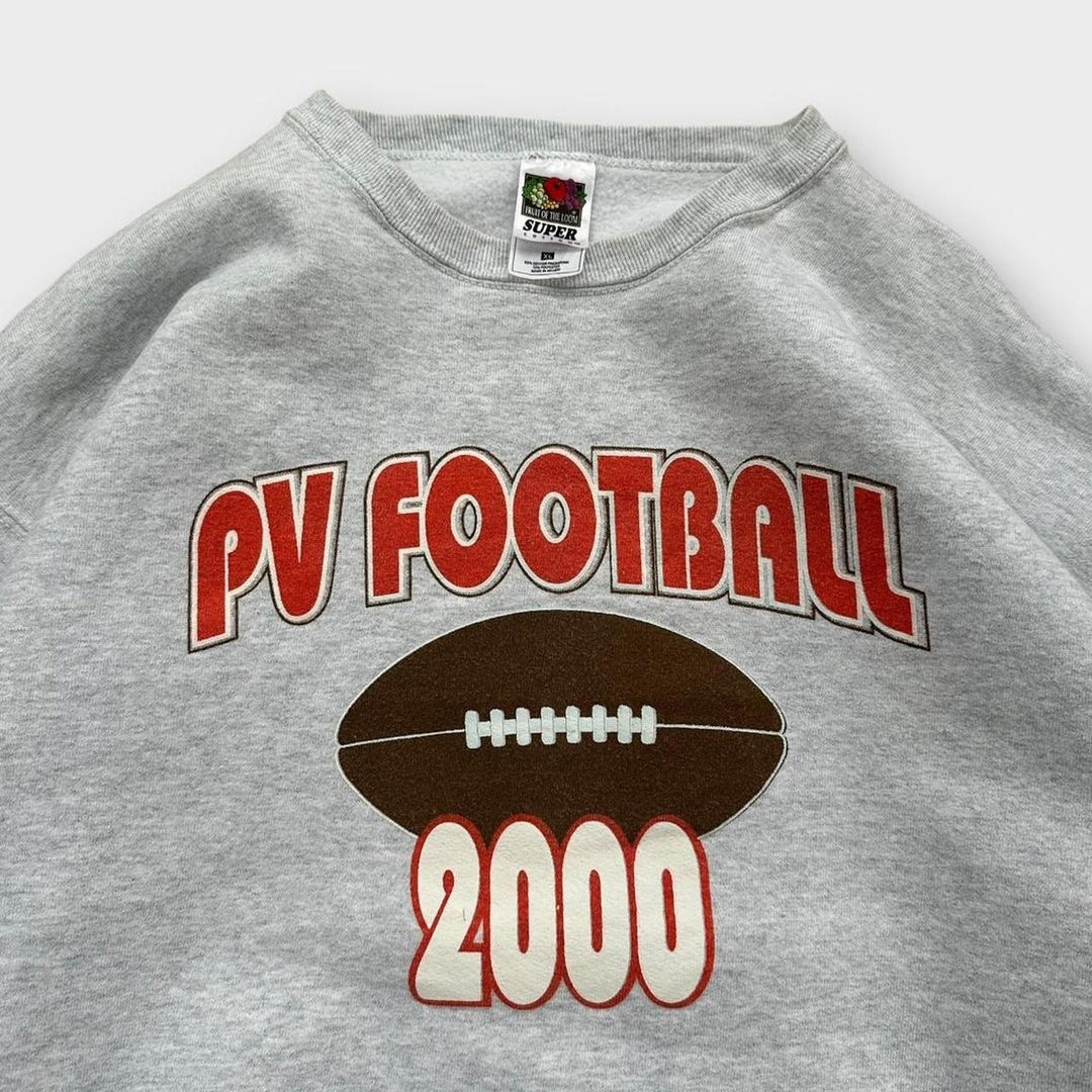 Vintage American-Football-Grafik-Sweatshirt – XL