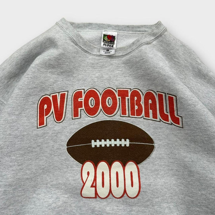 Vintage American-Football-Grafik-Sweatshirt – XL