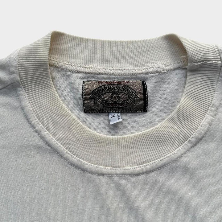 Vintage-Armani-Jeans-Grafik-T-Shirt – mittelgroß