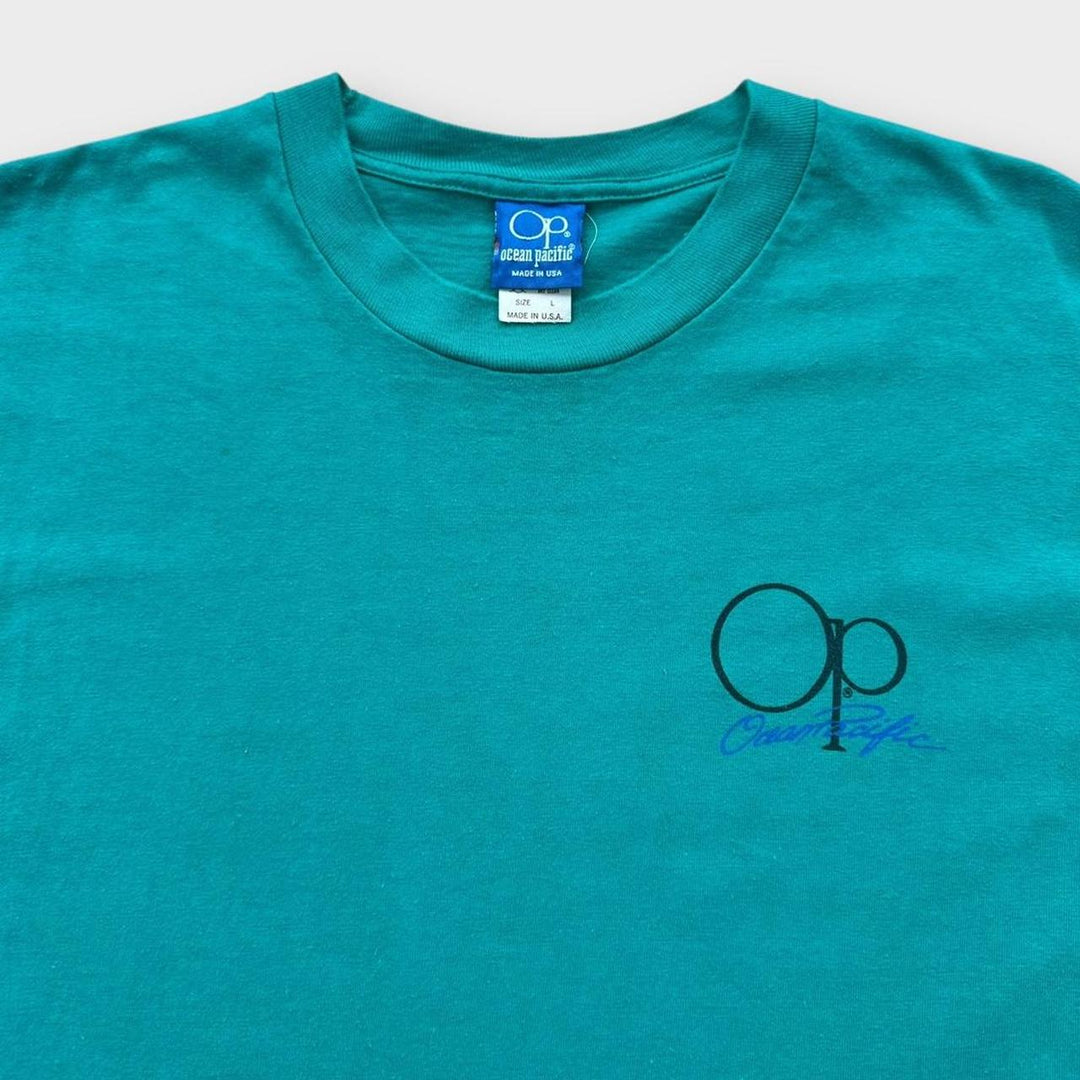 Vintage T-Shirt mit Ozean-Pazifik-Grafik – groß