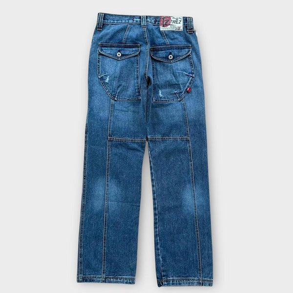Vintage Y2K Jeans mit weitem Bein – 28 Taille