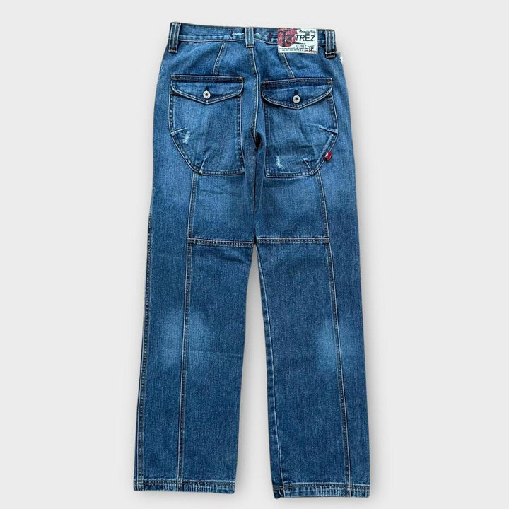 Vintage Y2K Jeans mit weitem Bein – 28 Taille