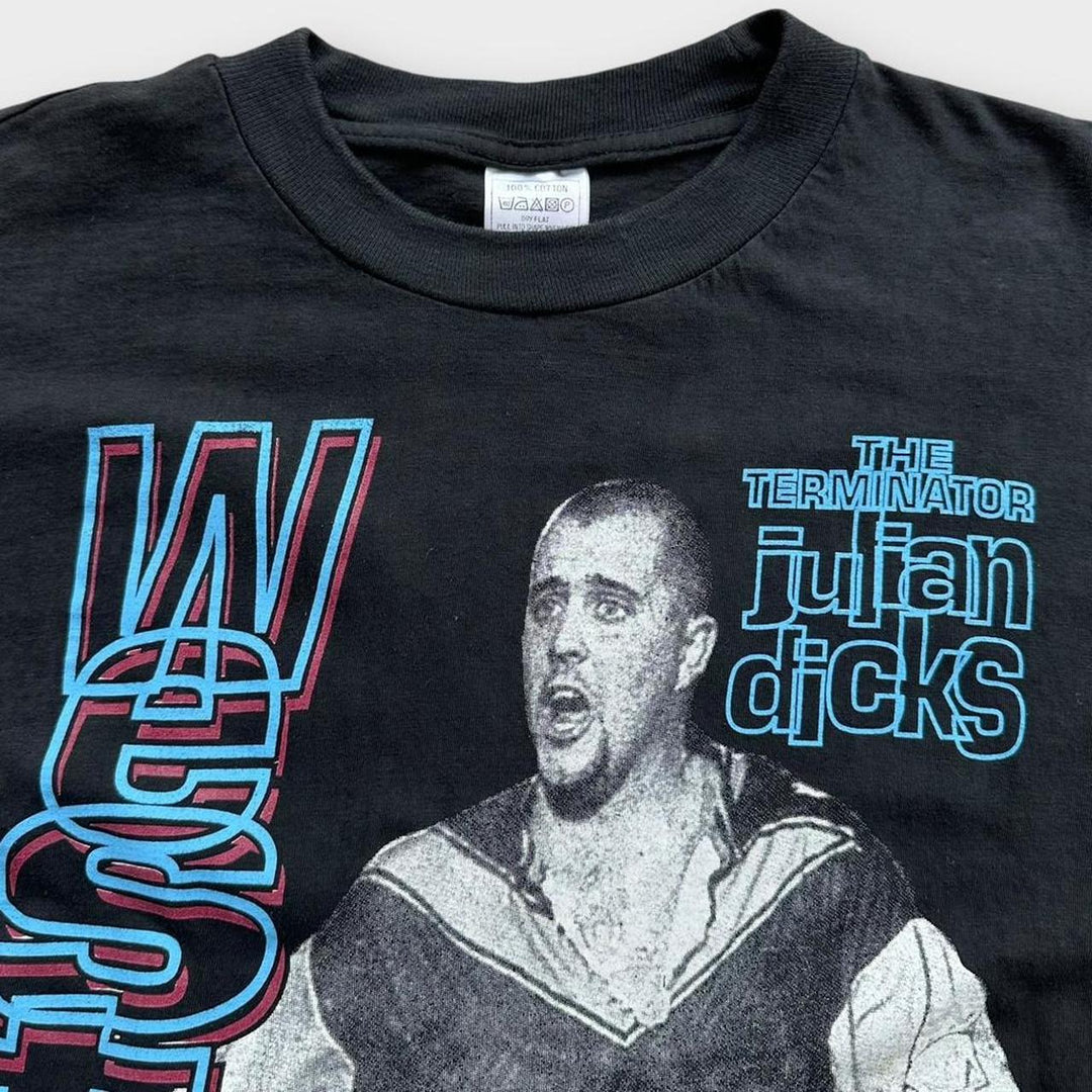 Vintage West Ham Julian Dicks Grafik-T-Shirt – mittelgroß