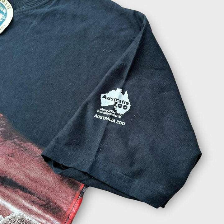 T-Shirt mit Planet-Erde-Känguru-Grafik – XL