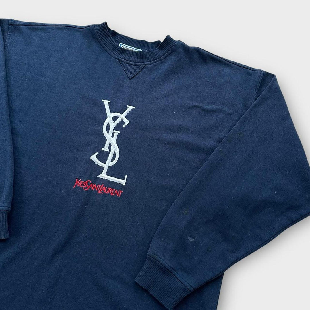 YSL-Sweatshirt mit Spruch – XL