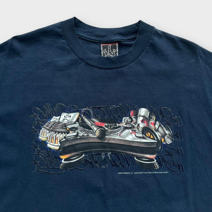 Y2K-Hip-Hop-Grafik-T-Shirt – XL