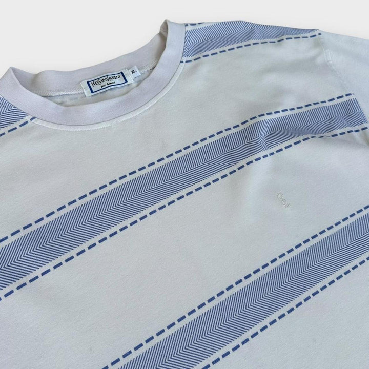Vintage YSL gemustertes T-Shirt - XL