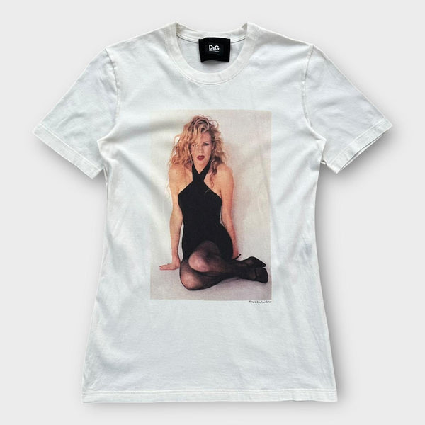 Vintage D&G Kim Basinger Grafik-T-Shirt – Damen groß
