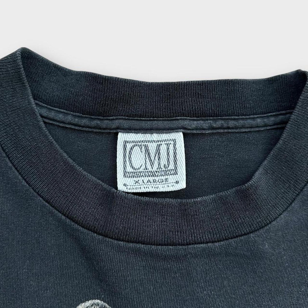 Vintage Single-Stich-Biker-Grafik-T-Shirt – XL