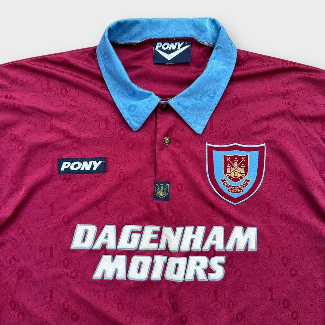 Vintage West Ham Fußballtrikot – groß (baggy)