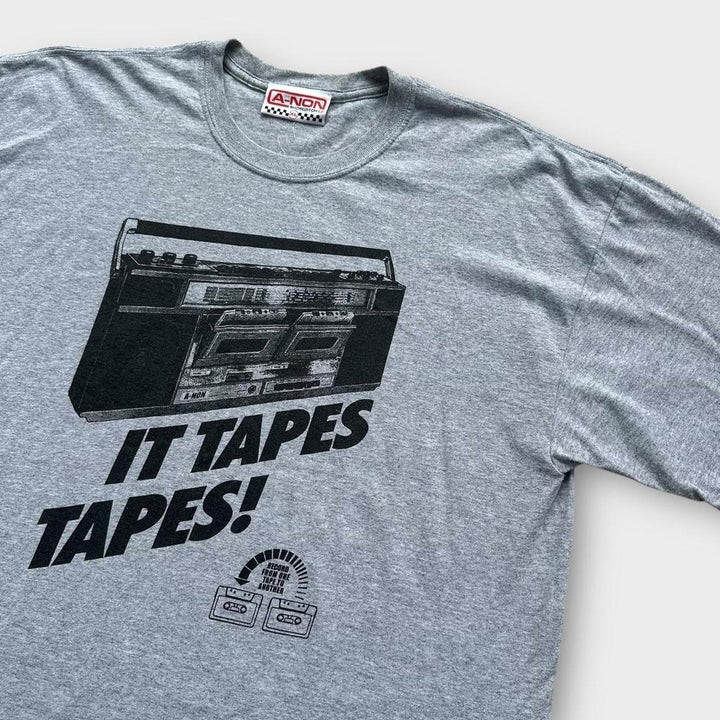 T-Shirt mit DJ-Tape-Grafik – XL