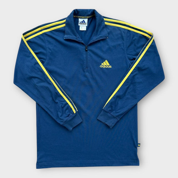 Adidas Sweatshirt mit Viertelreißverschluss – klein