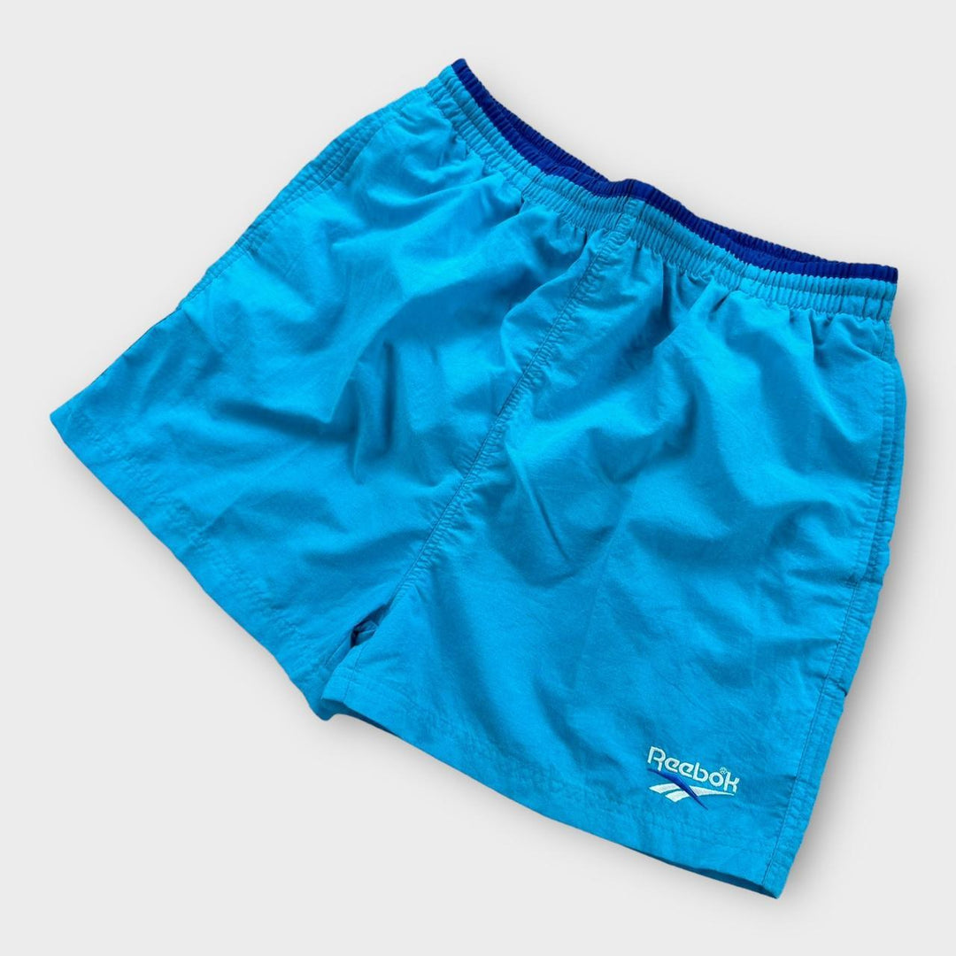 Blaue Reebok-Shorts – klein (elastisch mit Kordelzug)