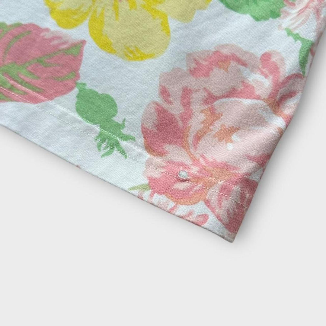 Supreme Blumen-Grafik-T-Shirt – groß