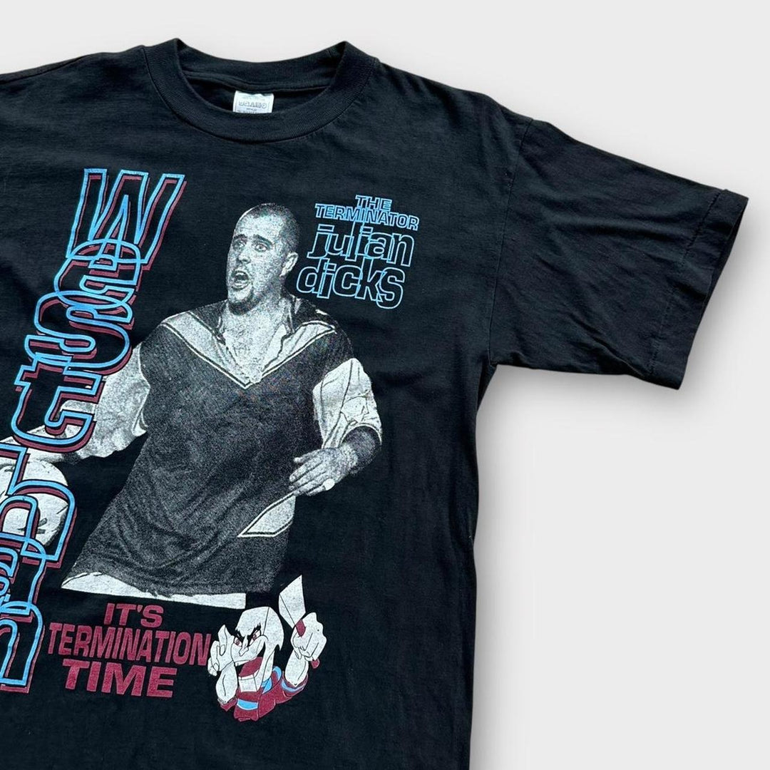 Vintage West Ham Julian Dicks Grafik-T-Shirt – mittelgroß