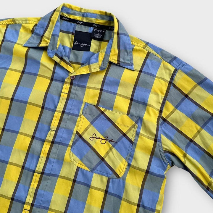 Vintage Sean John Kurzarmshirt – groß (passt wie ein Baggy XL)