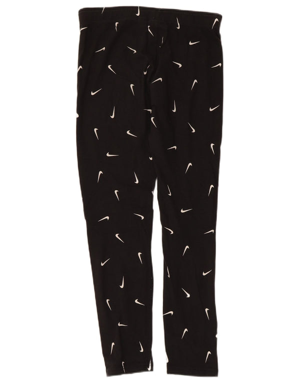 NIKE Tight Fit Grafik-Leggings für Mädchen, 13–14 Jahre, XL, schwarze Baumwolle