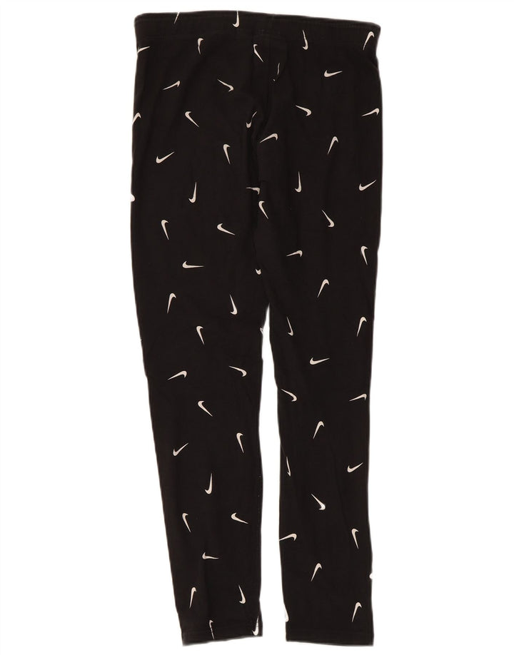 NIKE Tight Fit Grafik-Leggings für Mädchen, 13–14 Jahre, XL, schwarze Baumwolle