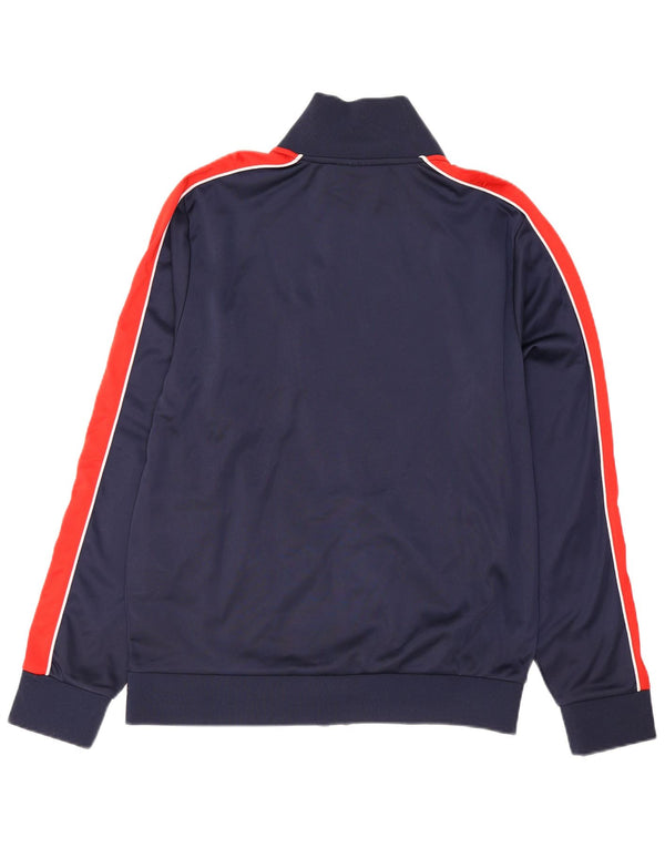 Fila Herren-Trainingsanzugoberteil mit Grafik, mittleres Marineblau, Farbblock