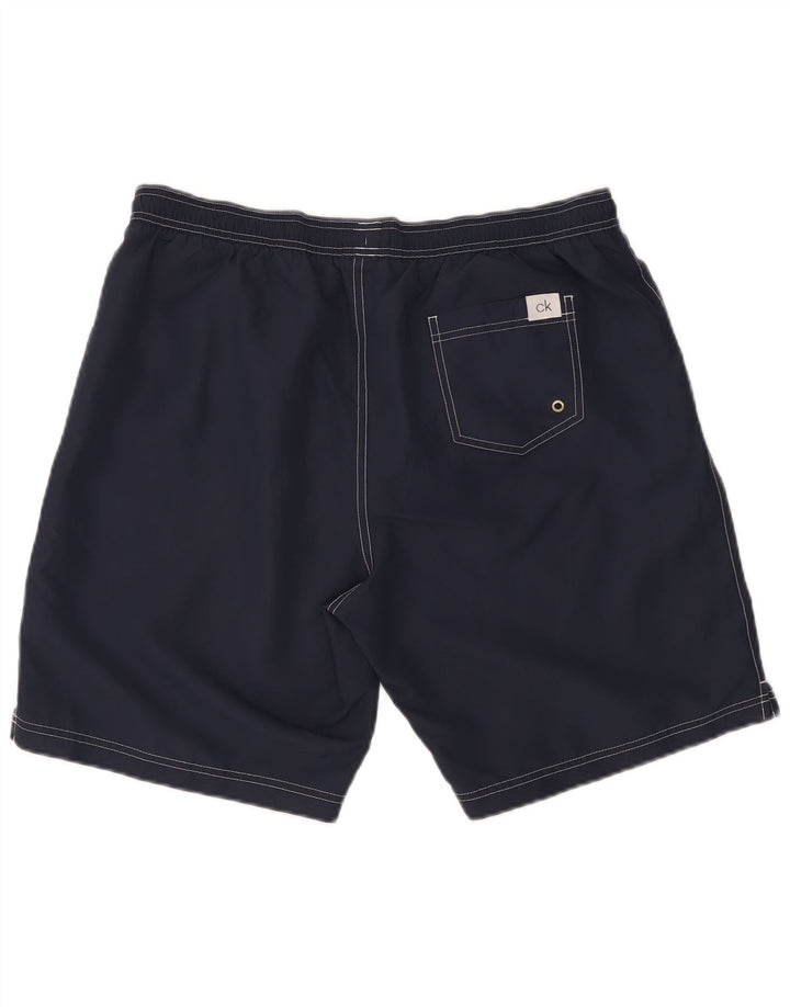 Calvin Klein Herren Badeshorts XL Marineblau Polyester