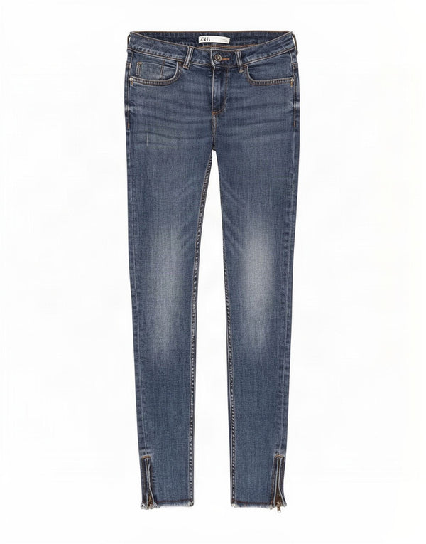 Zara Damen Skinny Jeans EU 38 Small W28 L28 Blau