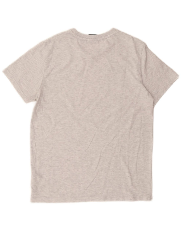 Superdry Grafik-T-Shirt-Oberteil für Damen, UK 18, XL, grau gefleckte Baumwolle