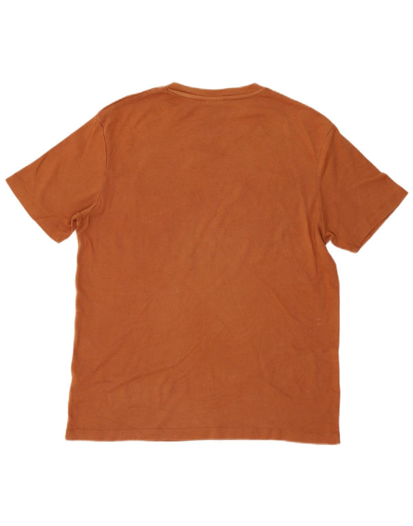 Zara Herren T-Shirt Top Mittelbraun