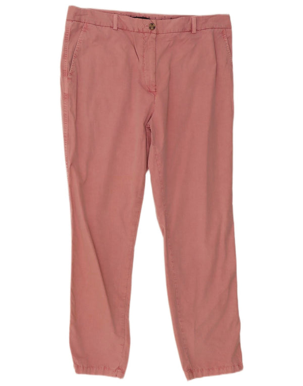 Marks & Spencer Slim Chino-Hose für Damen, UK 16, Größe L, W34, L28, Rosa, klassisch