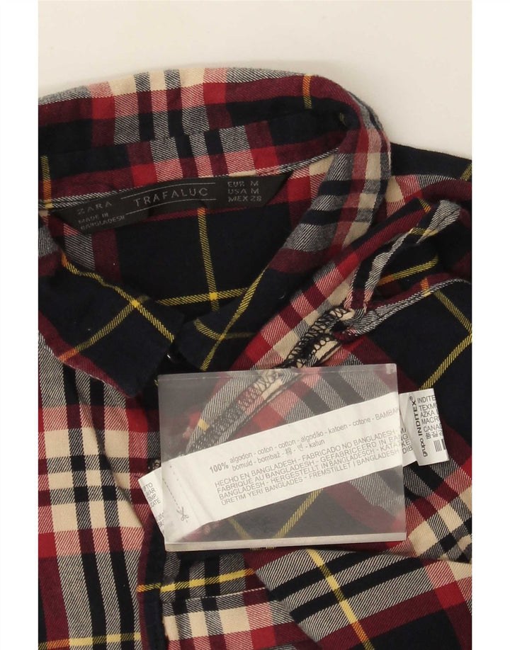 Zara Damen Trafaluc Regular Fit Flanellhemd Mittelmehrfarbig kariert