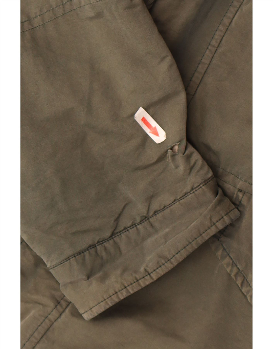 Hackett Herren-Utility-Jacke mit Kapuze, UK 42, XL, Khaki, Baumwolle