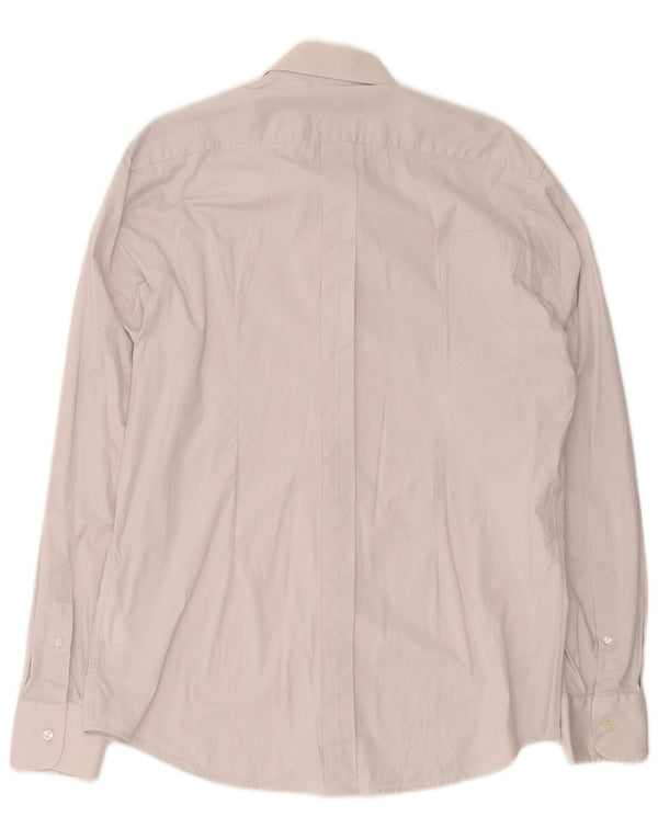 Dolce & Gabbana Herrenhemd Größe 44 17 1/2 XL Graue Baumwolle