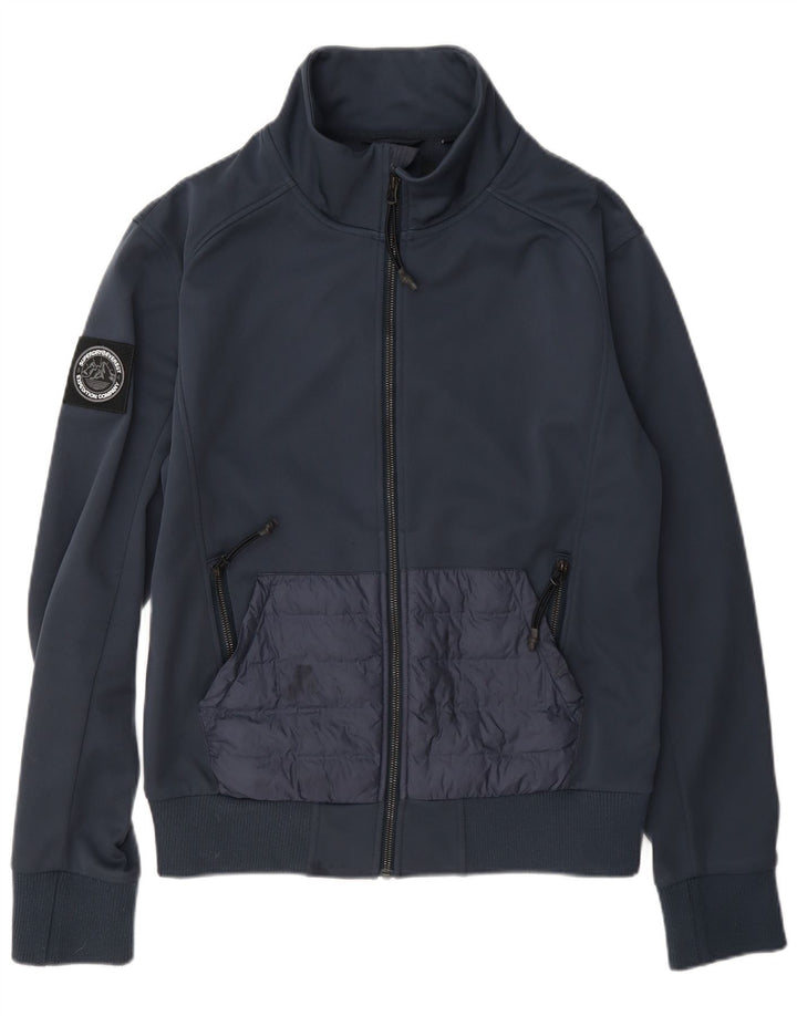 Superdry Herren-Trainingsanzugoberteil, Jacke, Größe S, Marineblau, Polyester