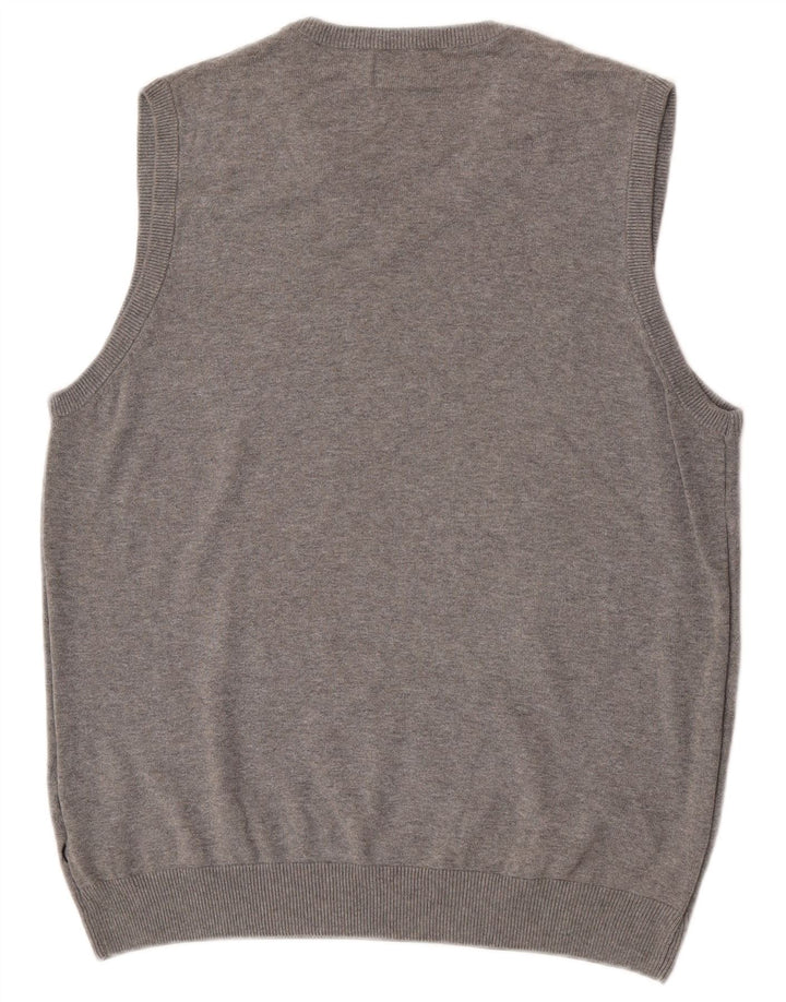 MARKS & SPENCER Herren Blue Harbour Vest Tank Top UK 38/40 Mittelgrau