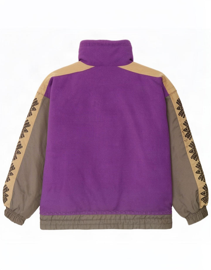 Übergroße Pullover-Skijacke für Herren von Tonini, UK 38, Mittelviolett, Farbblock
