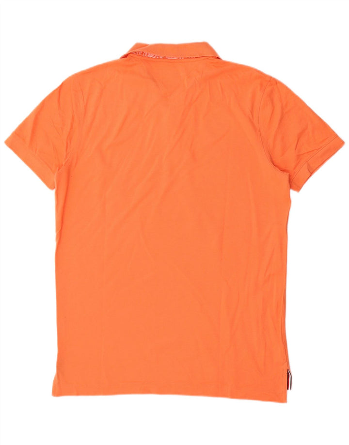 Tommy Hilfiger Herren-Poloshirt mit normaler Passform, Größe S, Orange