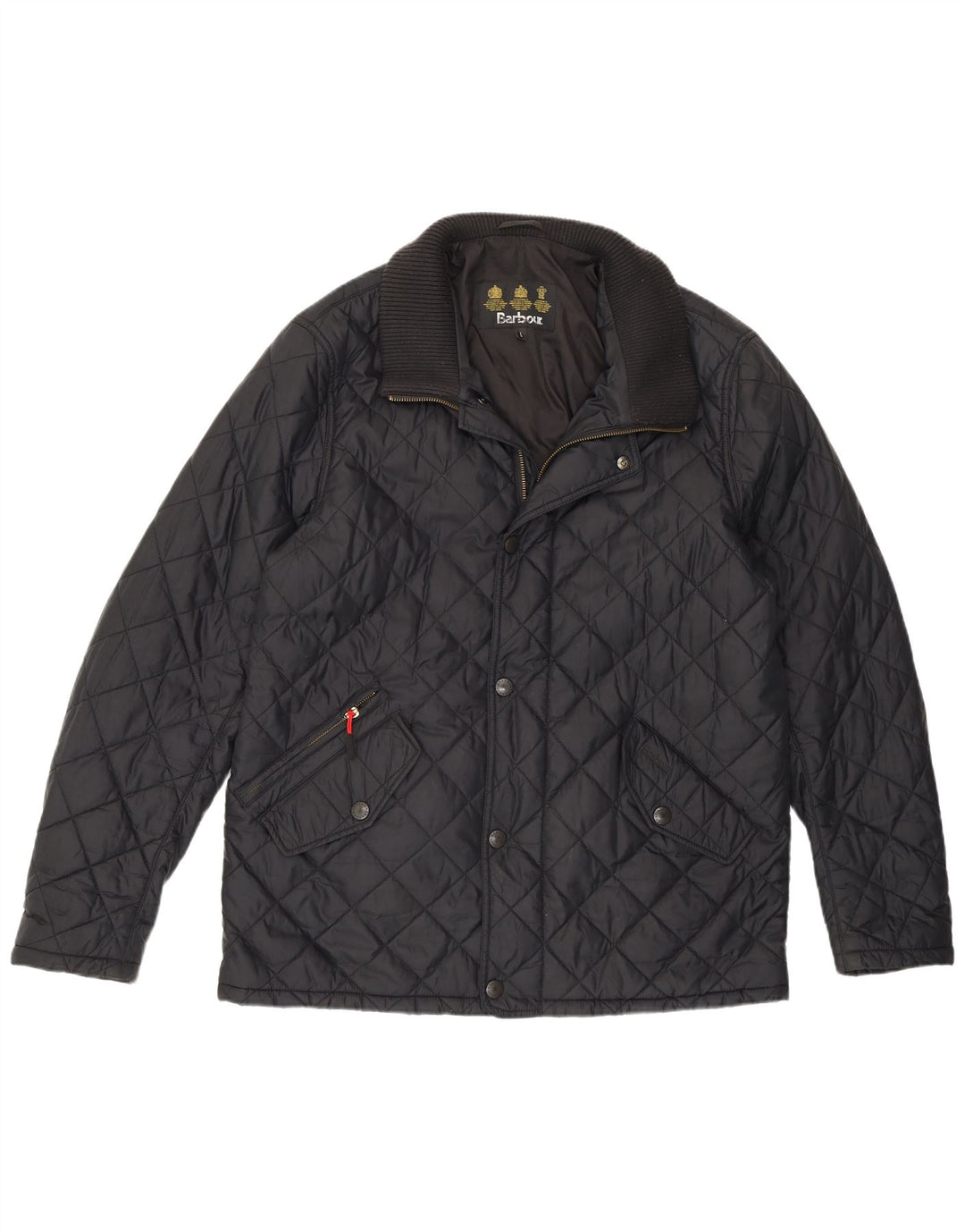 Barbour Herren Steppjacke UK 40 Large Schwarz Polyamid
