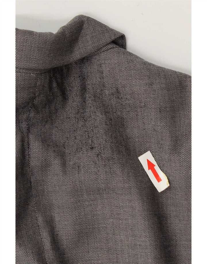 Hugo Boss Damen-Blazer mit 2 Knöpfen, UK 12, mittelgraue Wolle