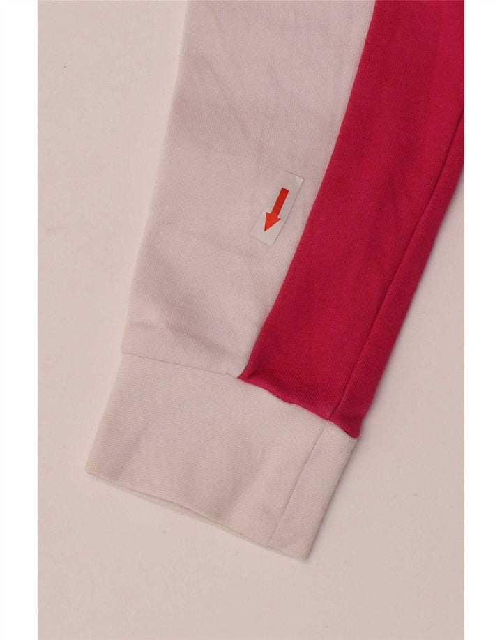 Fila Damen-Pullover, übergroßer Crop-Sweatshirt, Gr. 10, klein, Rosa, Farbblock