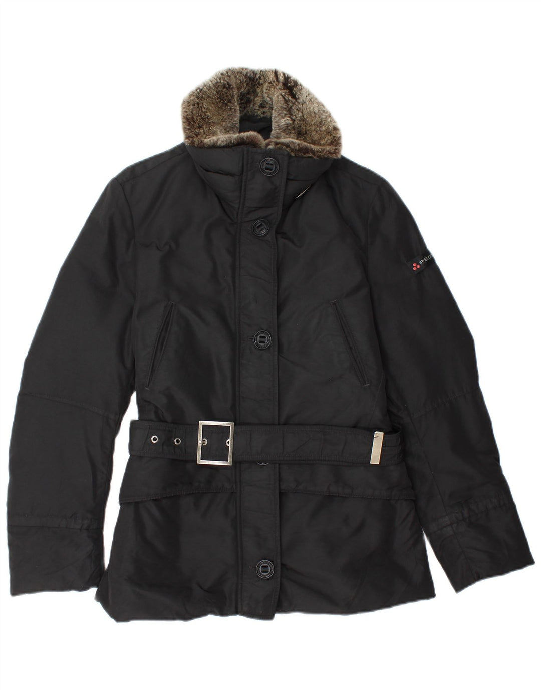 PEUTEREY Damen Windjacke IT 42 Medium Schwarz Polyamid Winter