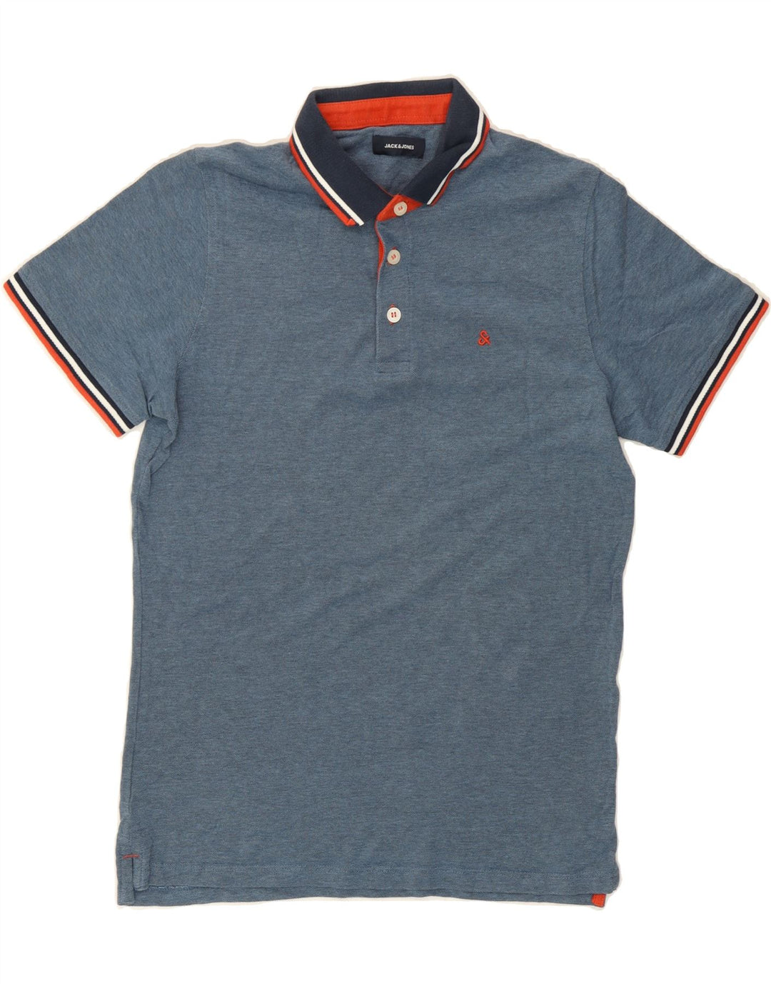JACK & JONES Mens Polo Shirt Medium Blue Vintage Jack & Jones and Second-Hand Jack & Jones from Messina Hembry 