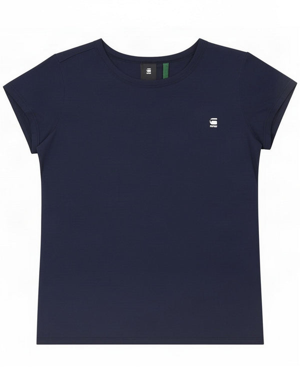 G-Star Damen T-Shirt Top UK 18 XL Marineblaue Baumwolle