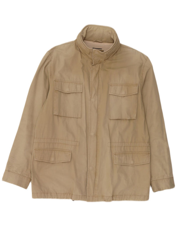 GANT Herren-Utility-Jacke mit Kapuze, UK 40, Größe L, Beige, Baumwolle