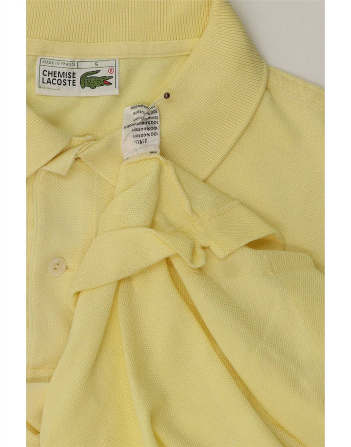 Lacoste Herren-Poloshirt, Größe 5 XL, gelbe Baumwolle