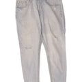Zara Damen Distressed Slim Cropped Jeans EU 40 Medium W30 L25 Blaue Baumwolle