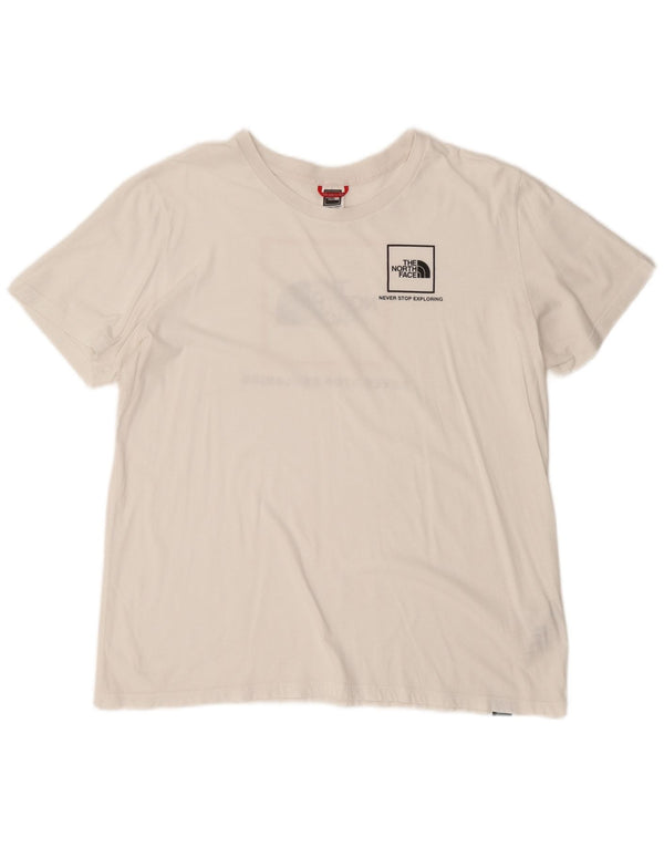 The North Face Damen-T-Shirt mit Grafik, UK 18, XL, weiße Baumwolle