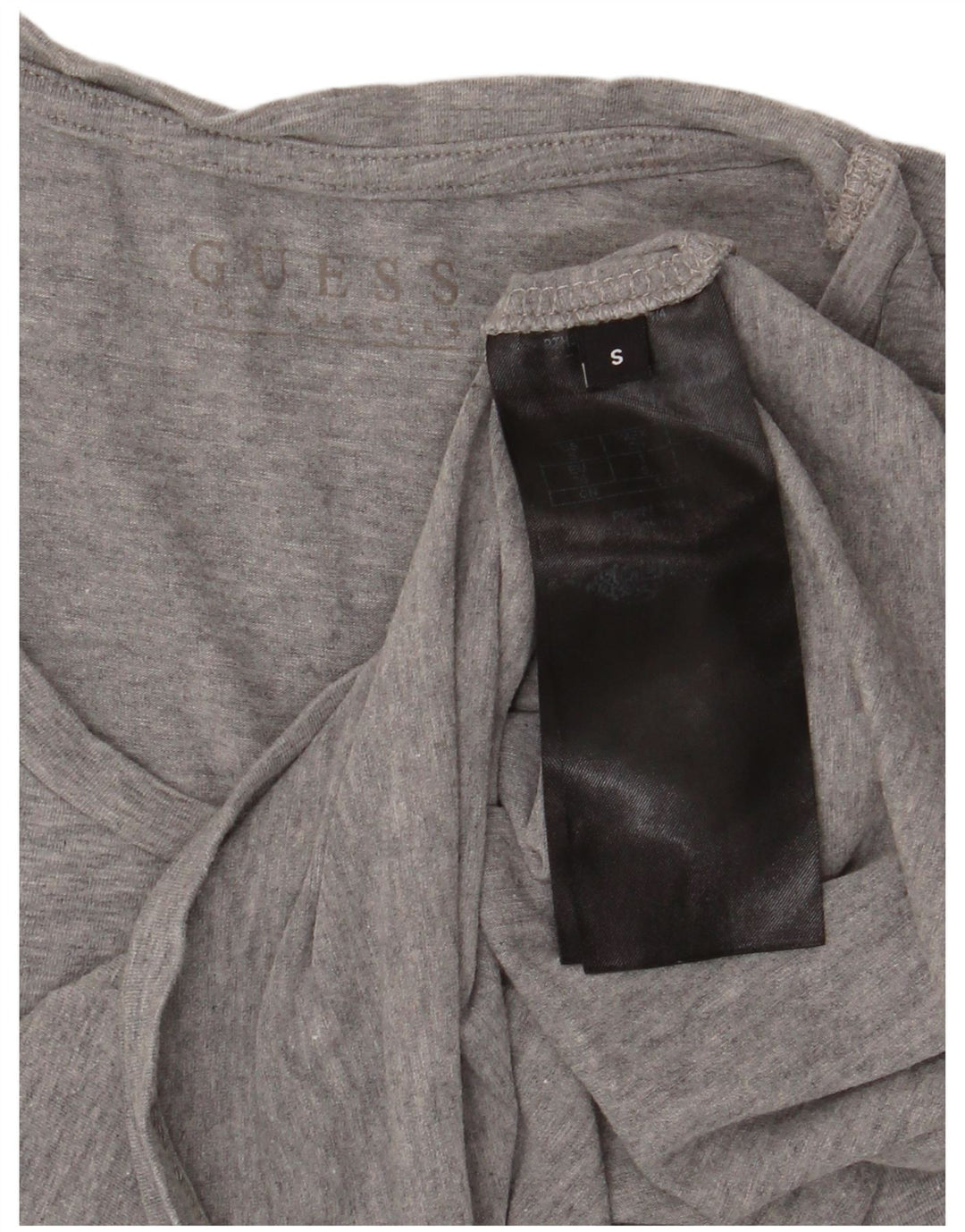 Guess Grafik-T-Shirt-Oberteil für Damen, Größe S, Grau