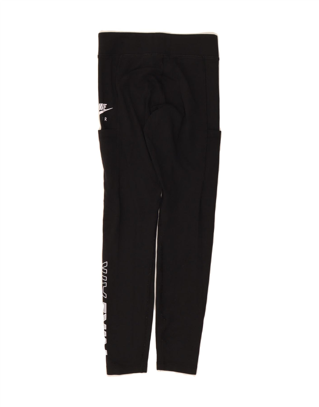 NIKE Womens Graphic Leggings UK 8 Small  Black Vintage Nike and Second-Hand Nike from Messina Hembry 